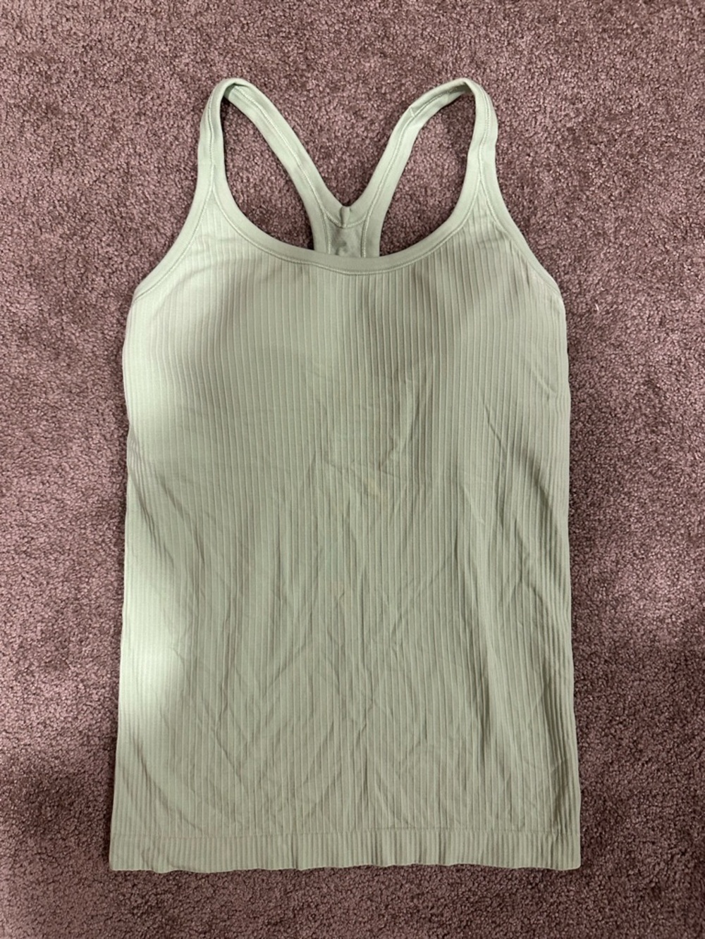 lululemon athletica Light Sage Ribbed Racerback Tank Top
